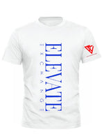 Men’s Vertical White, Royal Blue & Red Tee