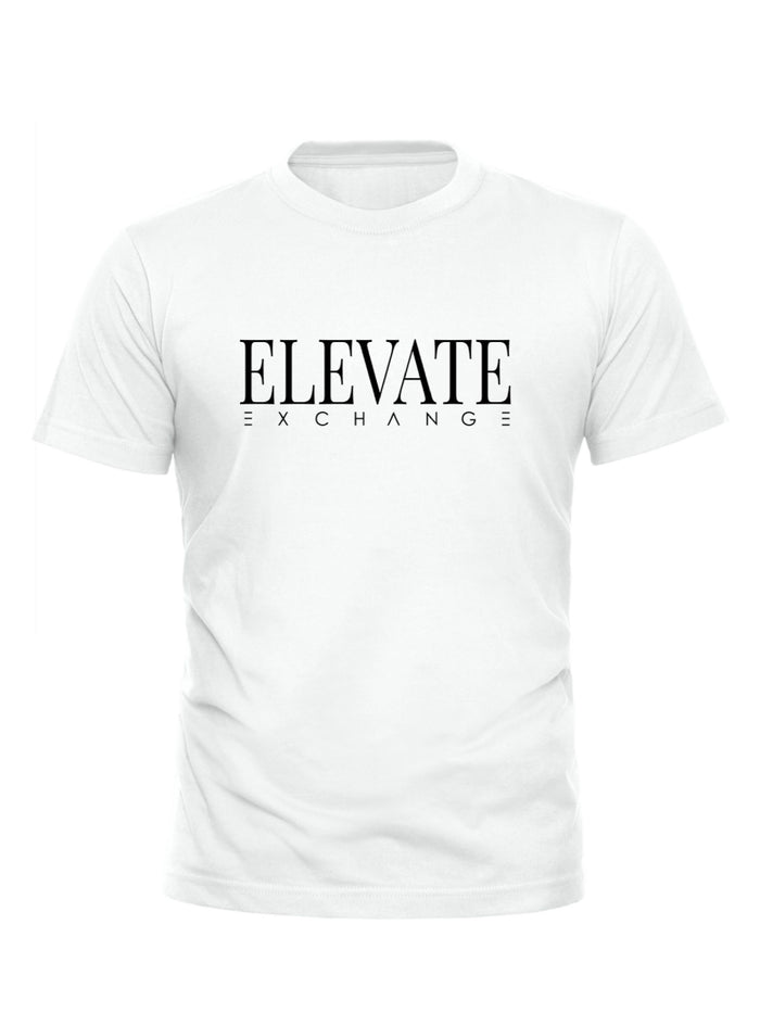 Men’s Elevate Exchange White & Black Tee